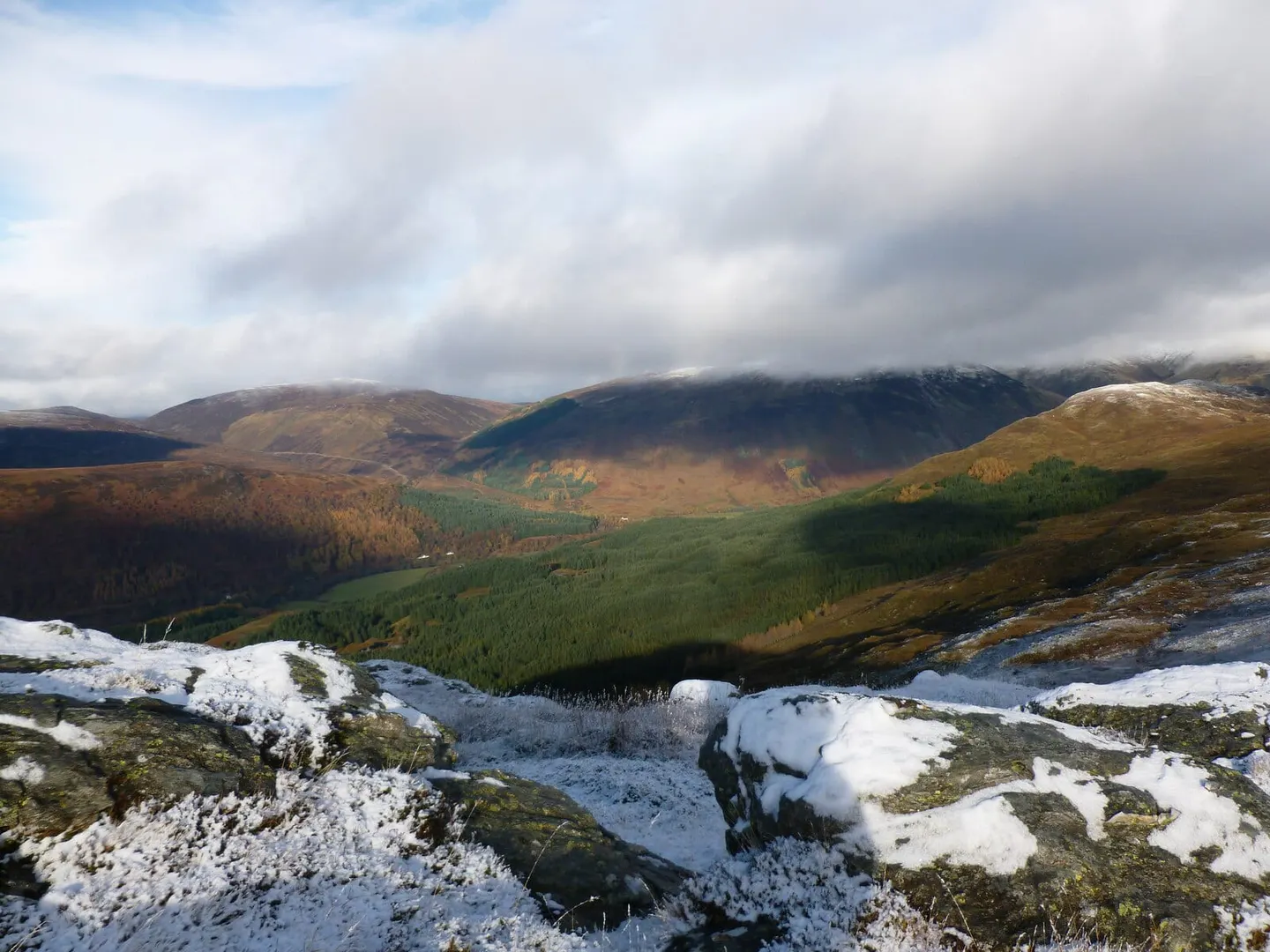 Photo of Loch Rannoch and Glen Lyon, a National Scenic Area in central Scotland.