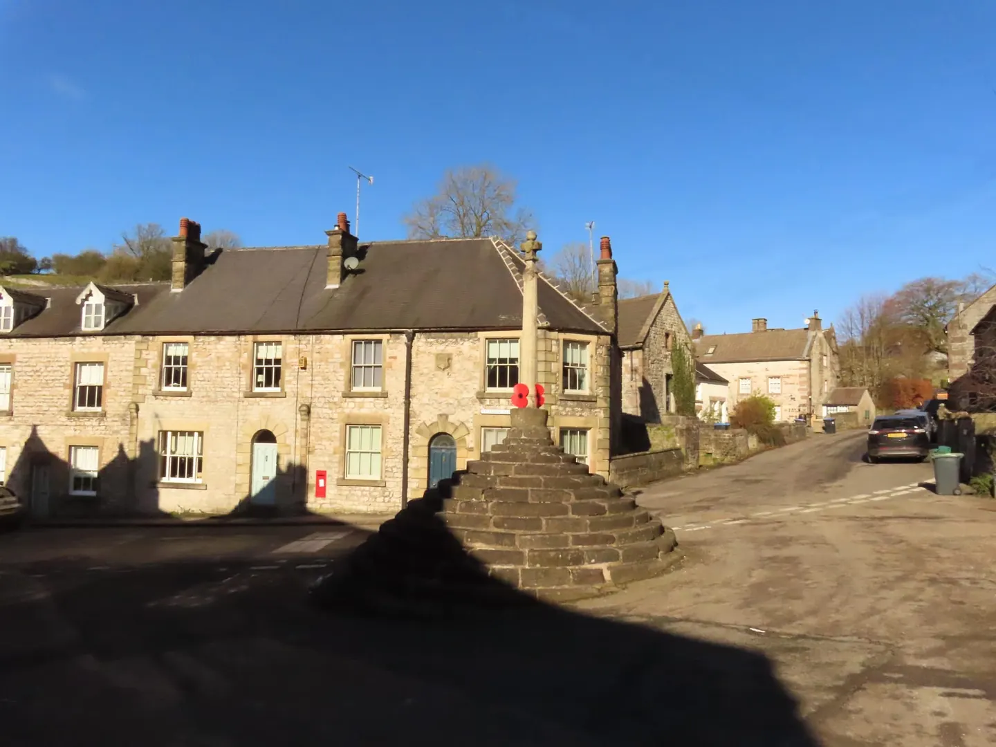 Photo of Bonsall, a village in Derbyshire, central England.