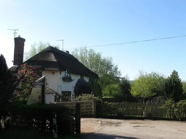 Photo of The Ginger Fox, a pub near Albourne in the South Downs, West Sussex, south east England.