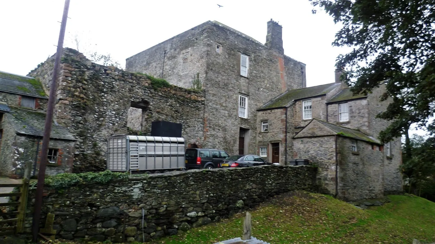 Photo of Millom Castle, a ruined castle near Broughton-in-Furness, Cumbria, north west England.