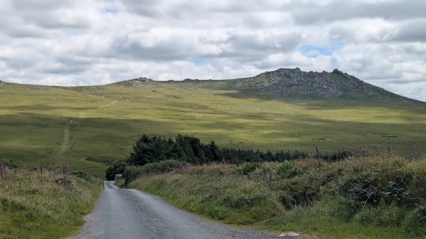 Photo of Rough Tor, a country estate near St Breward, Cornwall, south west England.