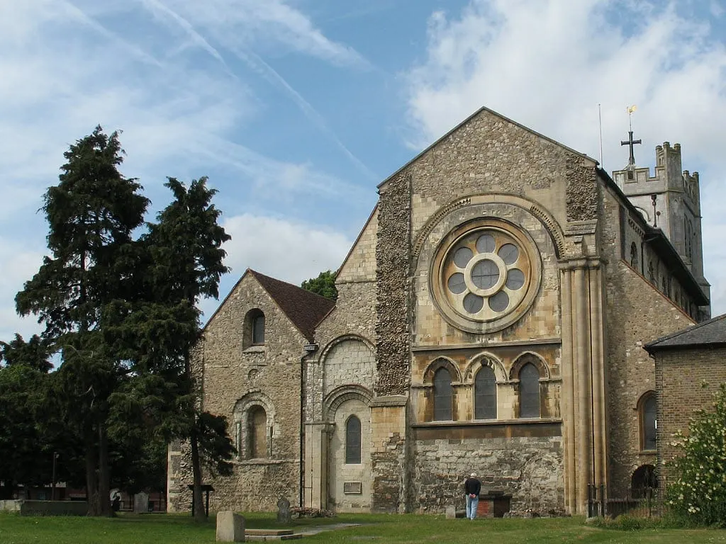 Photo of Waltham Abbey Church, an abbey near Waltham Cross, Essex, eastern England.