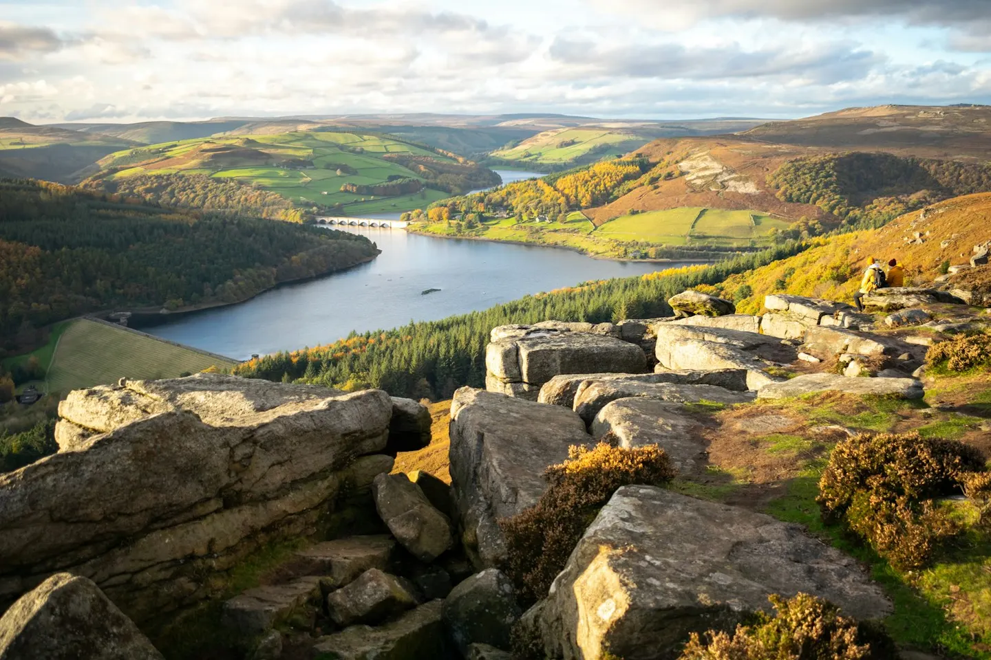 Photo: Bamford Edge, a viewpoint in the Peak District, Derbyshire, central England.