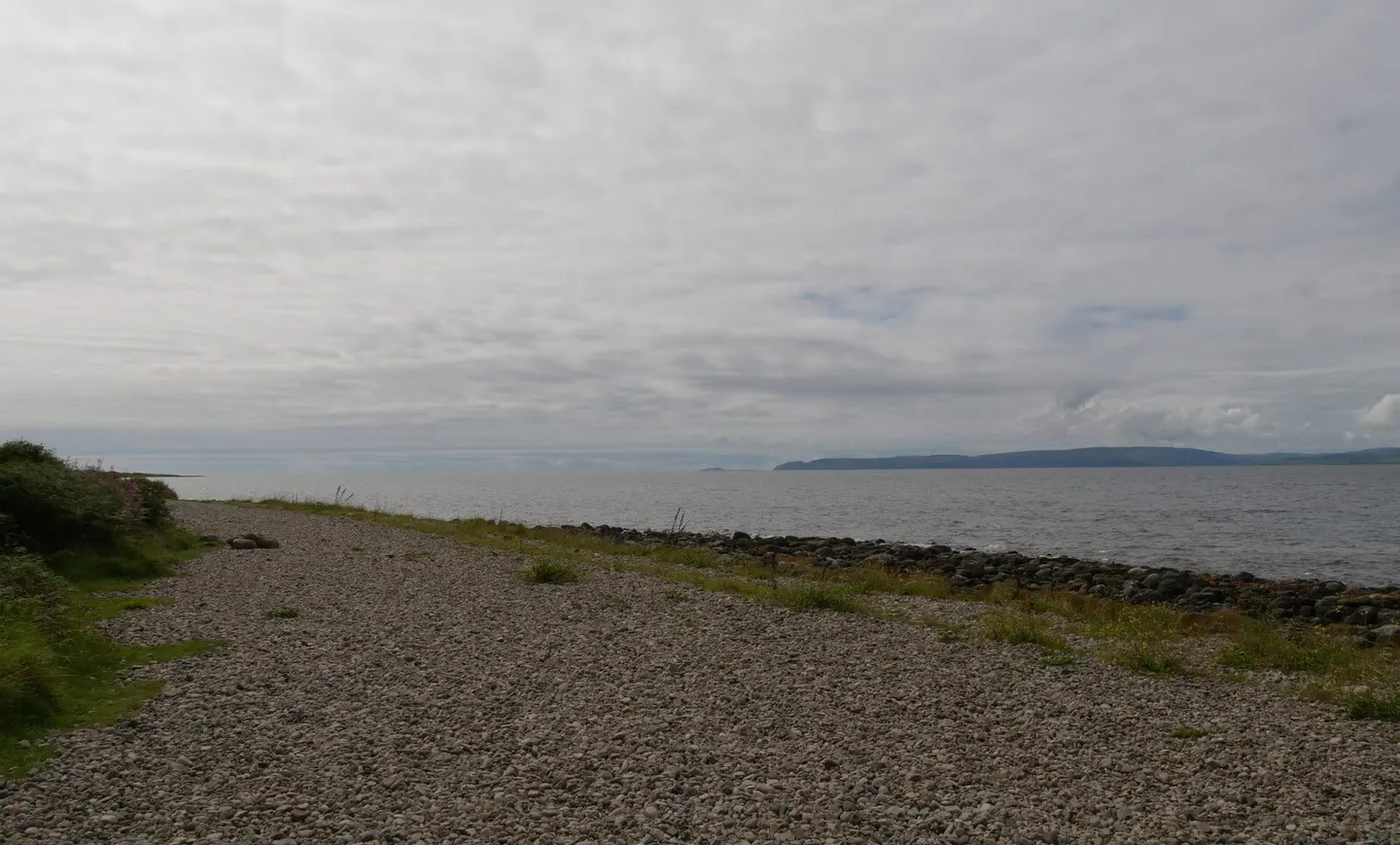 Photo along the Arran Coastal Way, a long-distance trail in southern Scotland.