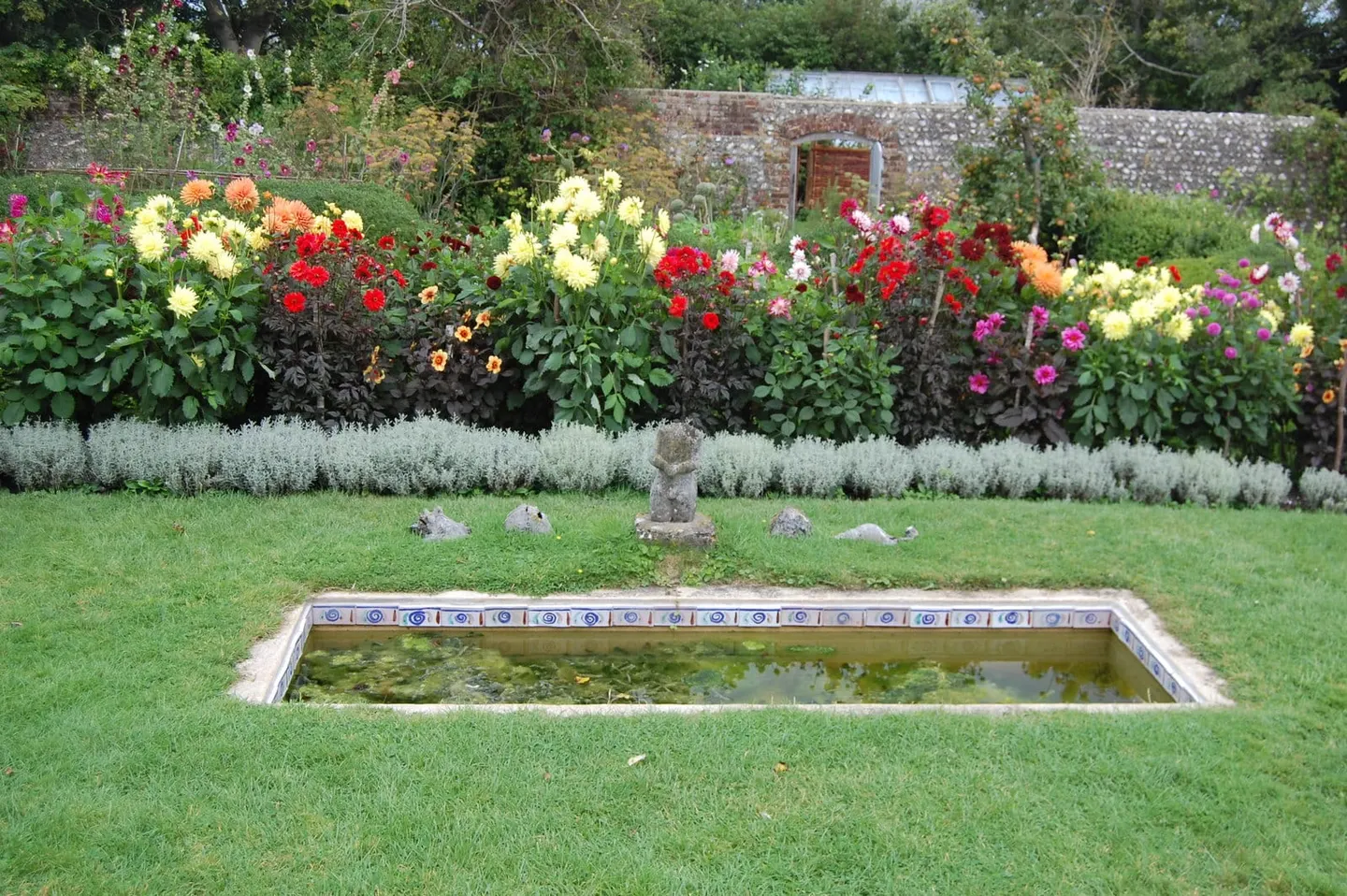 Photo of Charleston Farmhouse, a garden near Firle in the South Downs, East Sussex, south east England.