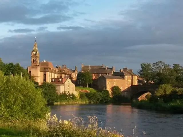 Photo of Annan, a village in Dumfries and Galloway, southern Scotland.