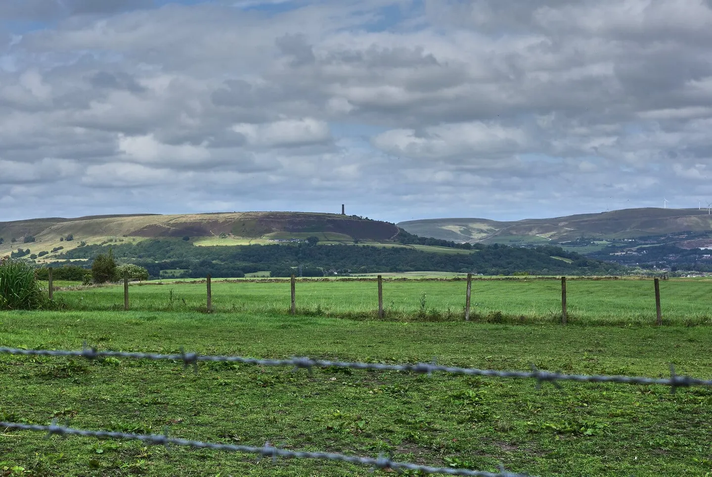 Photo of Peel Tower, Holcombe Hill, a folly near Ramsbottom, Greater Manchester, north west England.