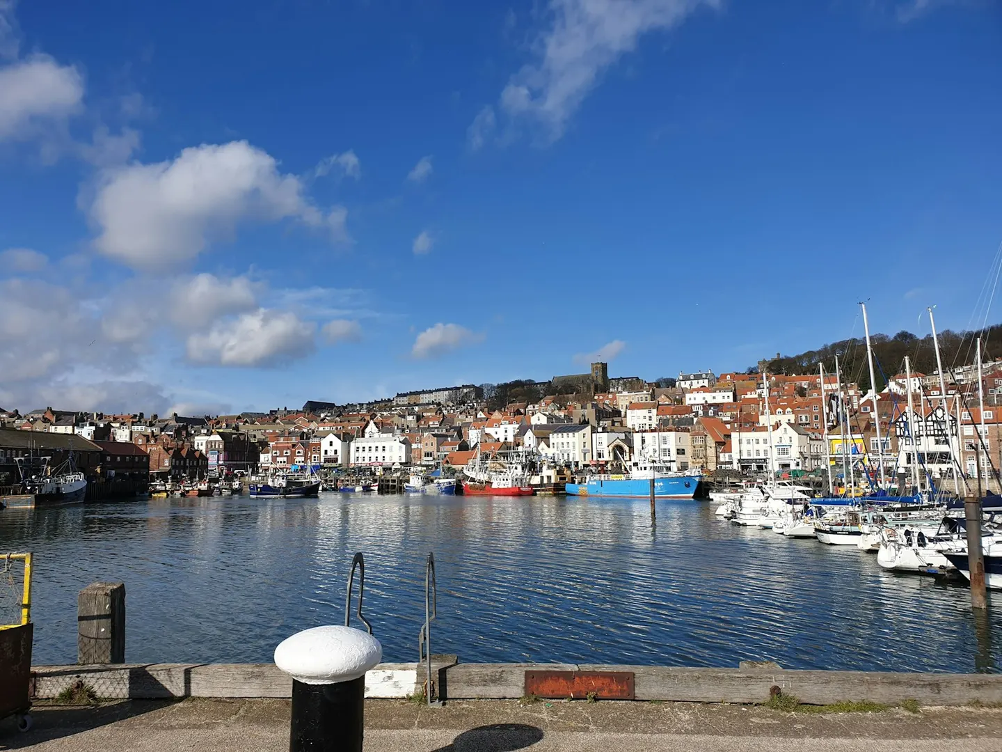 Photo of Scarborough, a village in North Yorkshire, northern England.