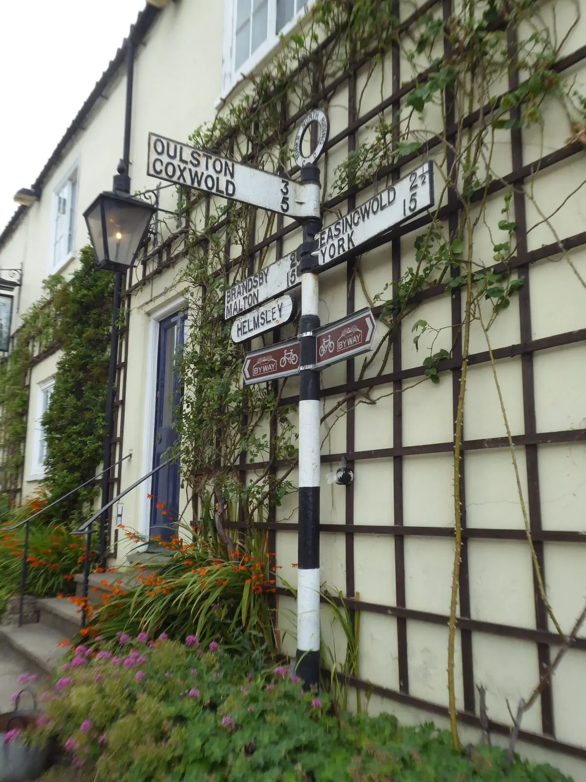 Photo of Durham Ox, a gastropub near Crayke in the Howardian Hills, North Yorkshire, northern England.