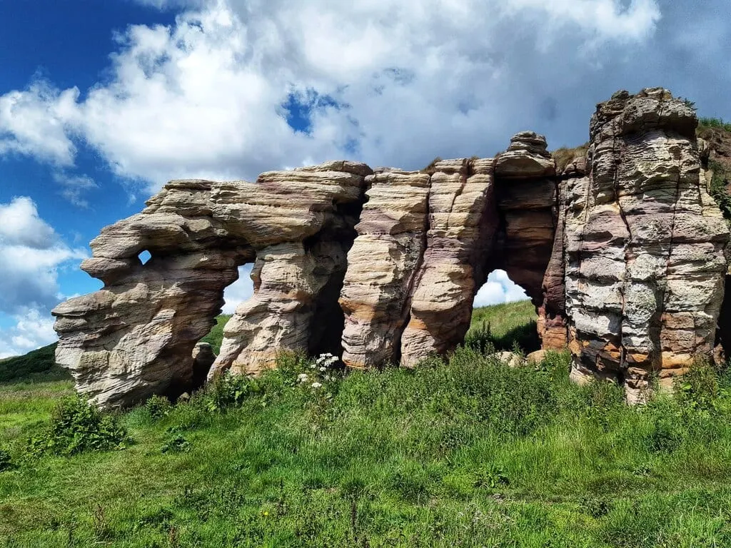 Photo of Coves of Caiplie, a visitor attraction near Crail, Fife, central Scotland.