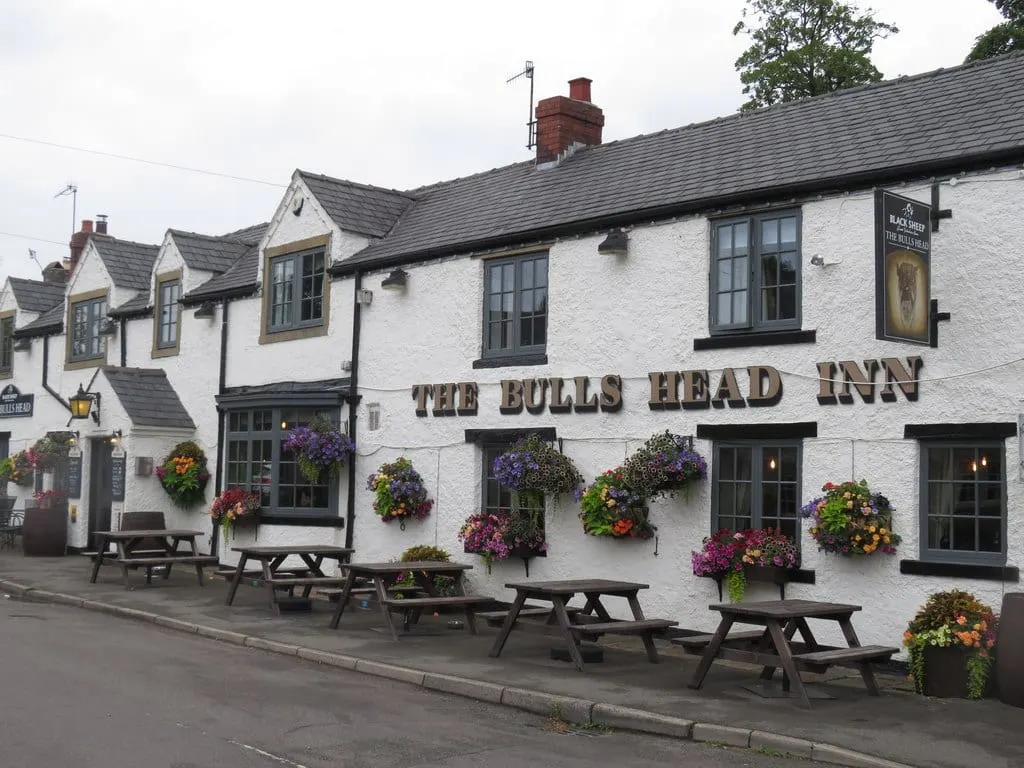 Photo of The Bull's Head (Foolow), a pub in the Peak District, Derbyshire, central England.