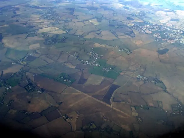 Photo: Castle Camps airfield, a 128m hill near Linton, Cambridgeshire, eastern England.