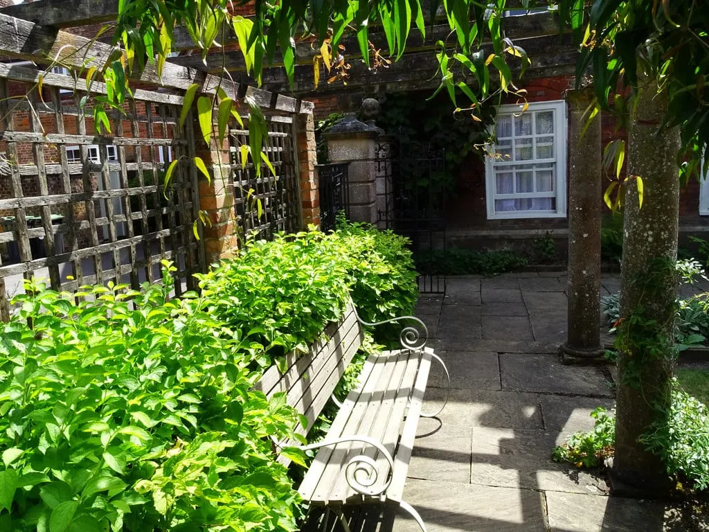 Photo of Mompesson House, a house & garden near Salisbury, Wiltshire, south west England.