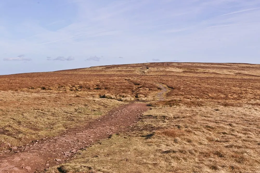 Photo: Black Mountain, a 704m hill near Capel-y-ffin in Bannau Brycheiniog, the Powys, mid Wales.