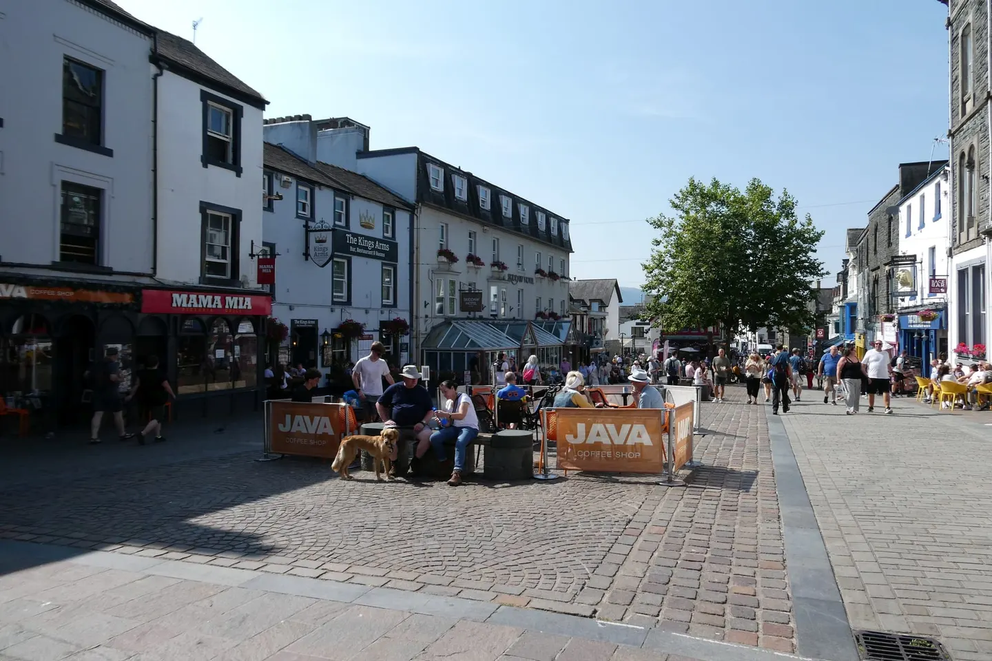 Photo of Keswick, a village in the Lake District, Cumbria, north west England.