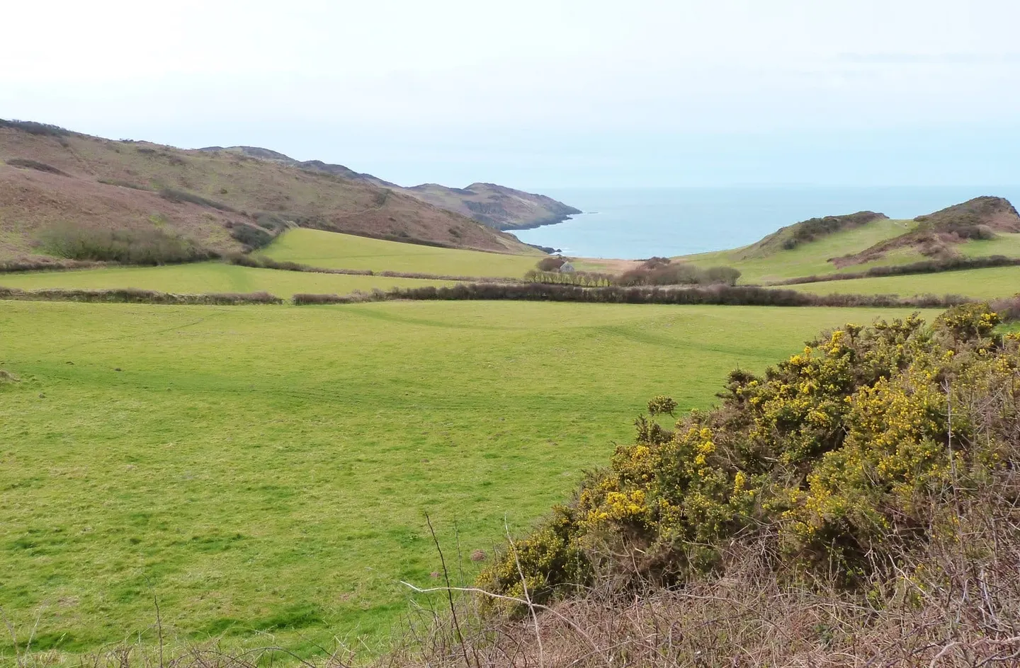 Photo of the coast at Morte, Devon, south west England.