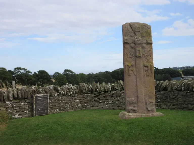Photo of Aberlemno, a Pictish stone near Forfar, the Angus, north east Scotland.