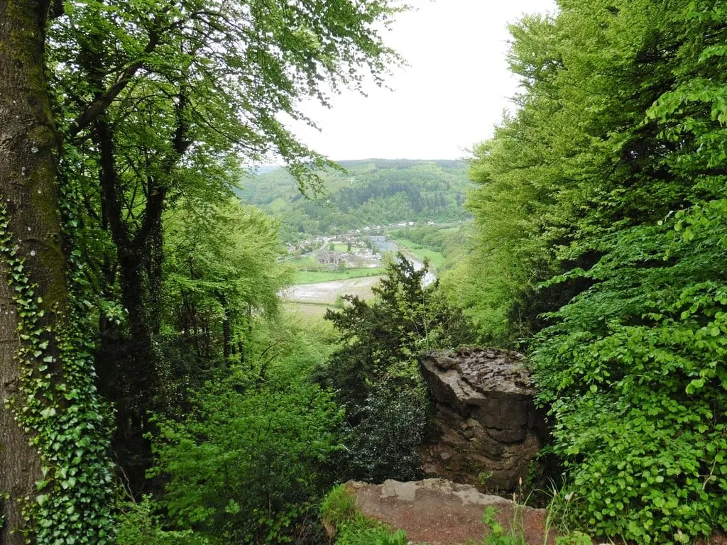 Photo: Devil's Pulpit, a viewpoint near Tintern in the Wye Valley, Monmouthshire, south east Wales.