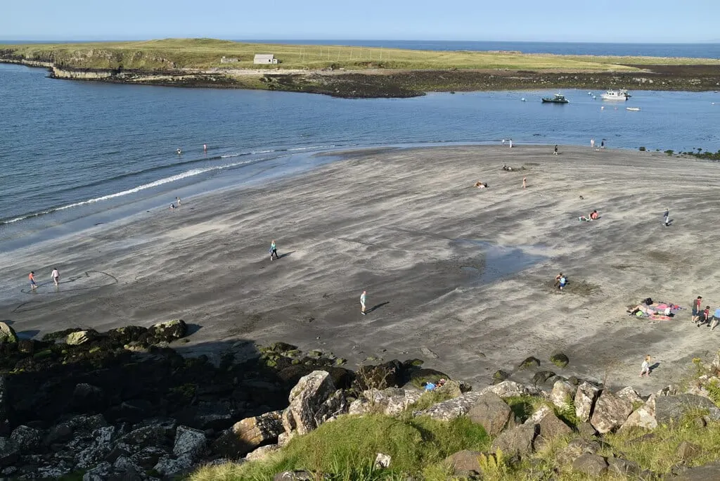 Photo of Staffin Beach, a beach in Trotternish, Highland, the Scottish Highlands and Islands.