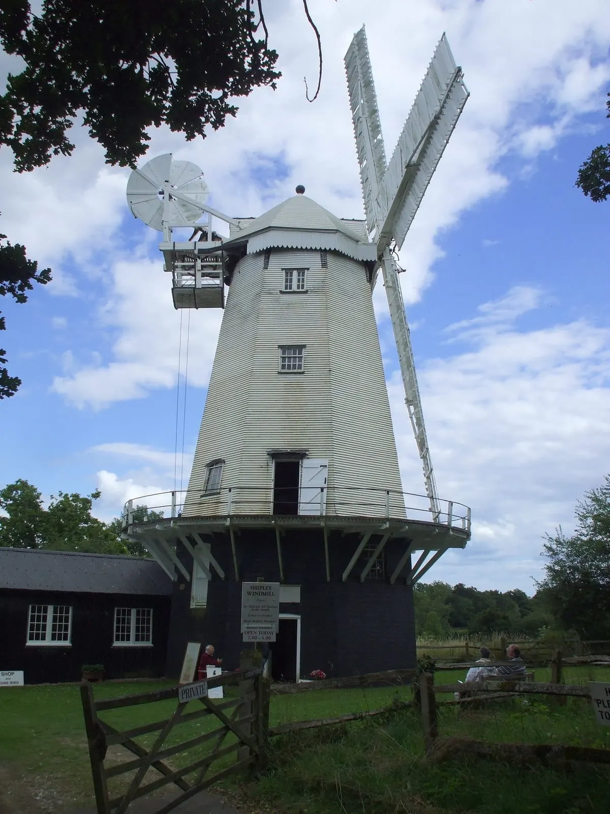 Photo of Shipley Windmill, a windmill near West Chiltington, West Sussex, south east England.