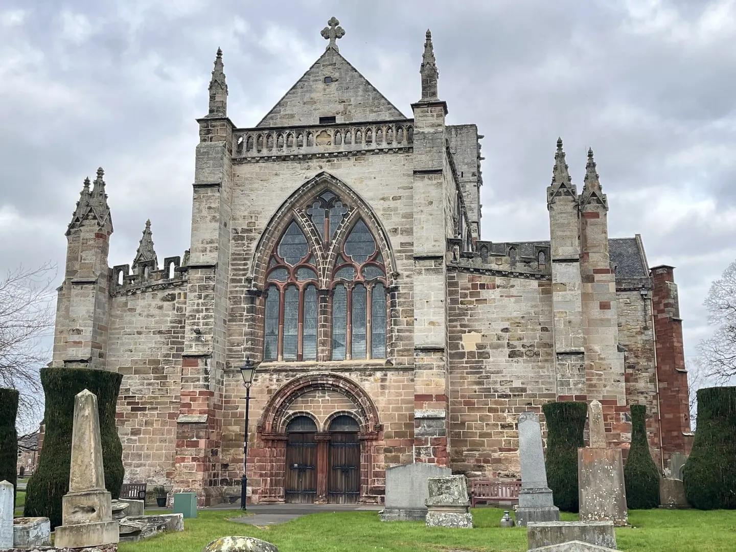 Photo of St Mary's Collegiate Church, Haddington, a church in East Lothian, central Scotland.