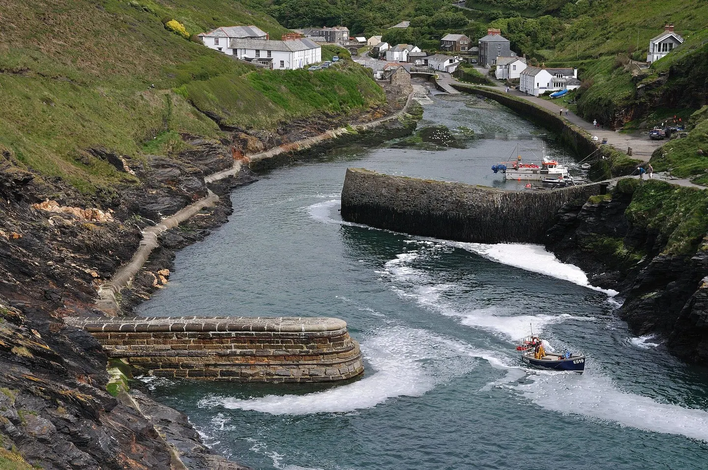 Photo of Boscastle, a village in Cornwall, south west England.