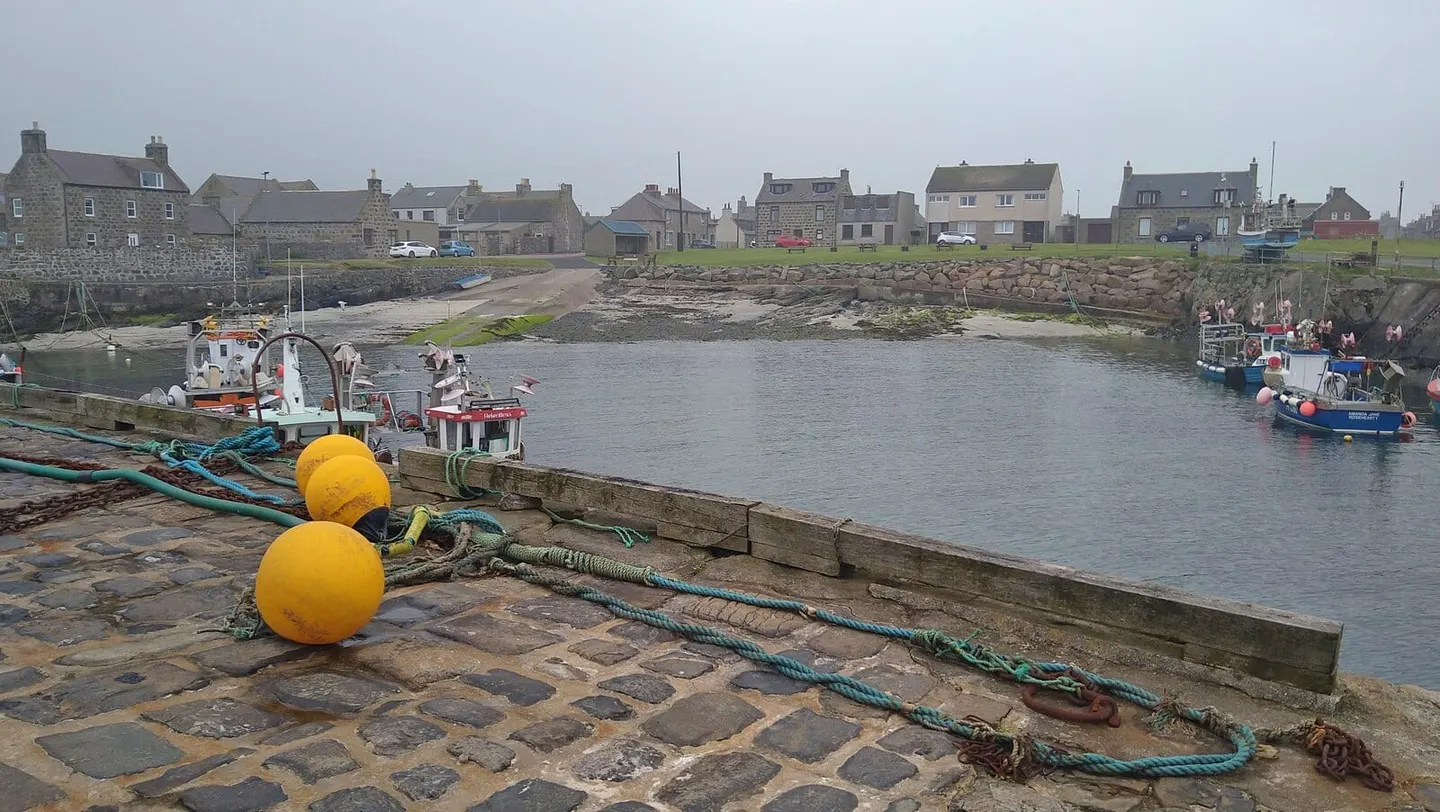 Photo of Rosehearty, a village in Aberdeenshire, north east Scotland.