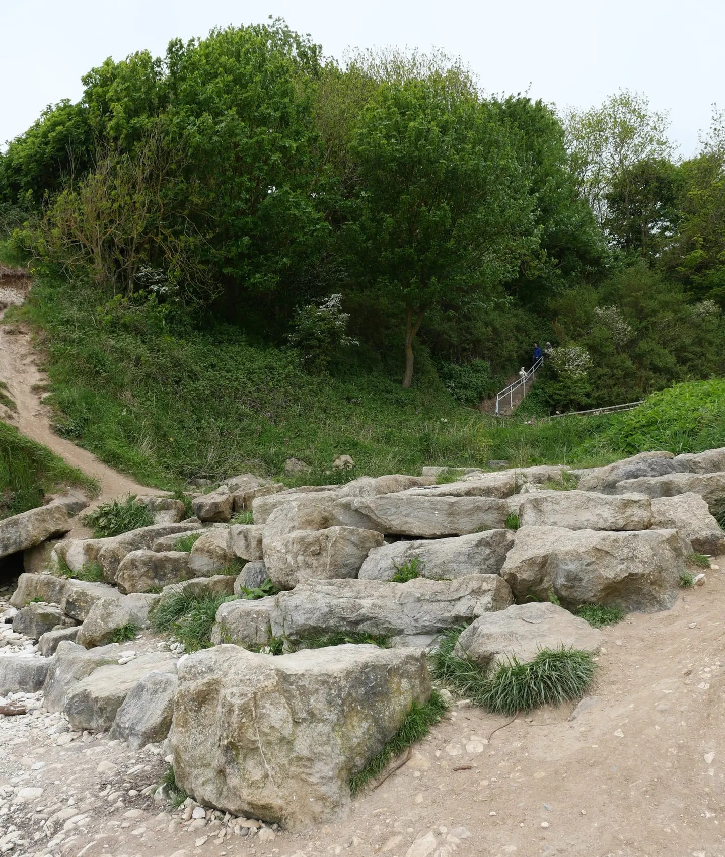 Photo of Danes Dyke, Flamborough, a swimming spot near Sewerby, East Riding of Yorkshire, northern England.