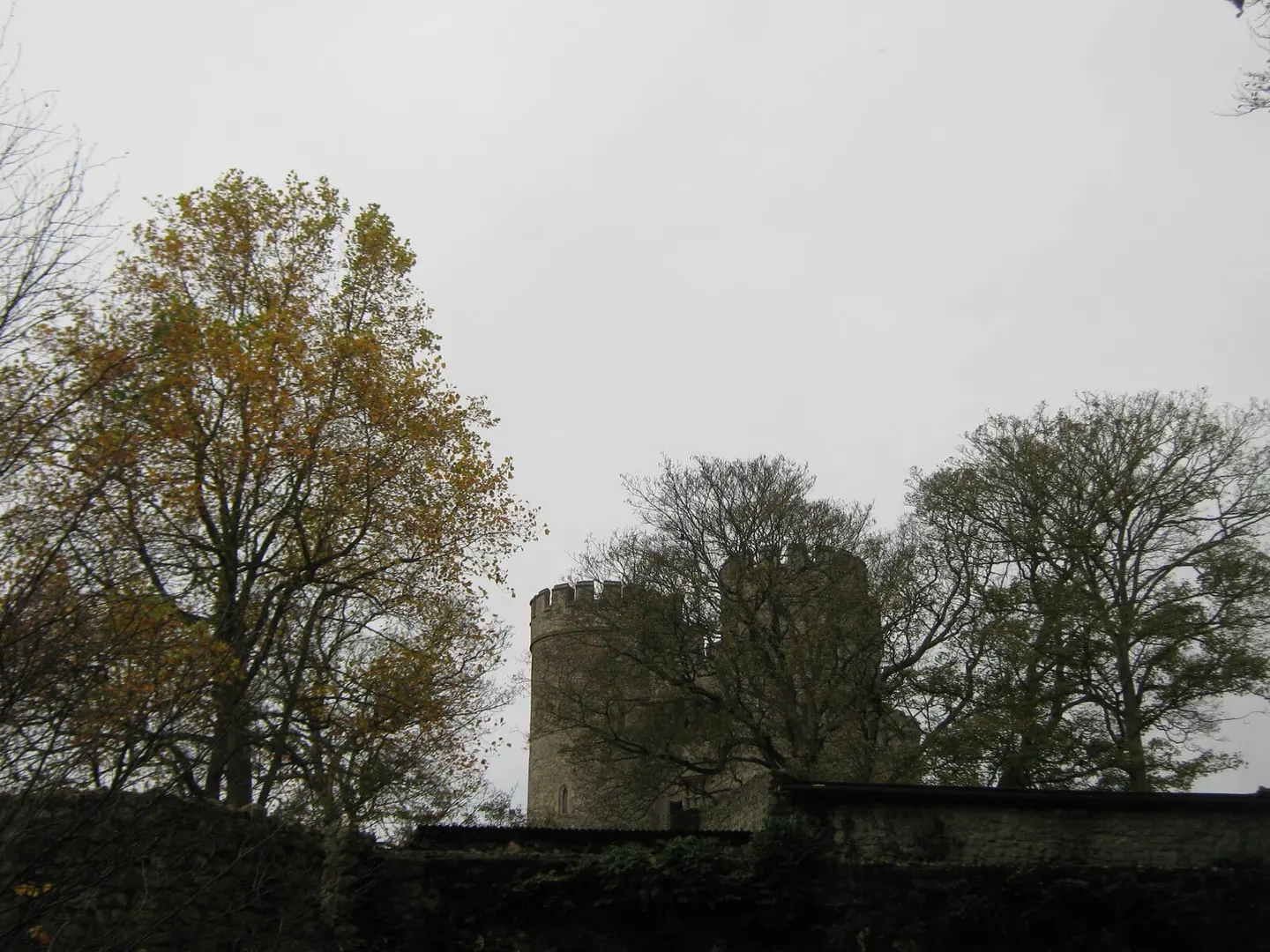 Photo of Saltwood Castle, a ruined castle near Hythe, Kent, south east England.