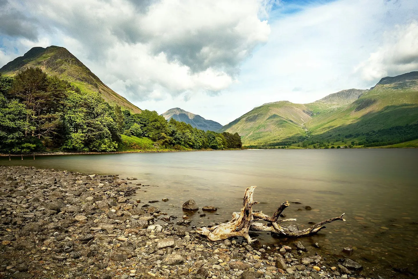 Photo of Wast Water, a Lake near Nether Wasdale in the Lake District, Cumbria, north west England.