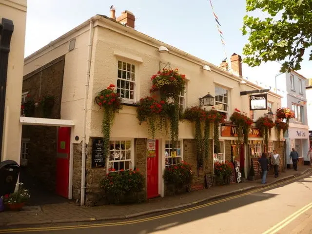 Photo of The Victoria Inn, a pub near Salcombe, Devon, south west England.