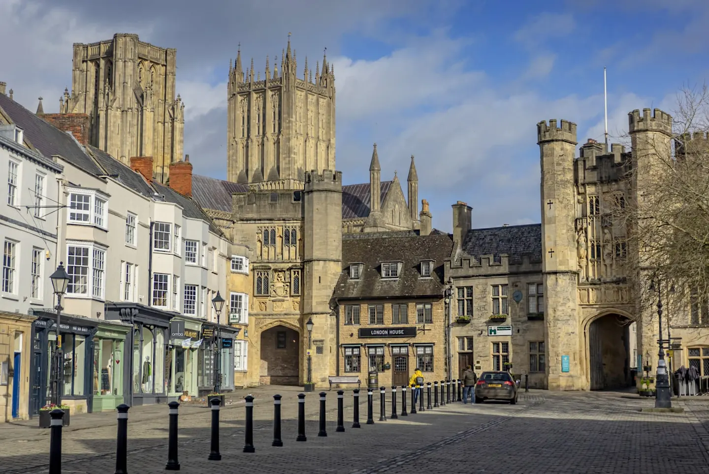 Photo of Wells, a village in Somerset, south west England.