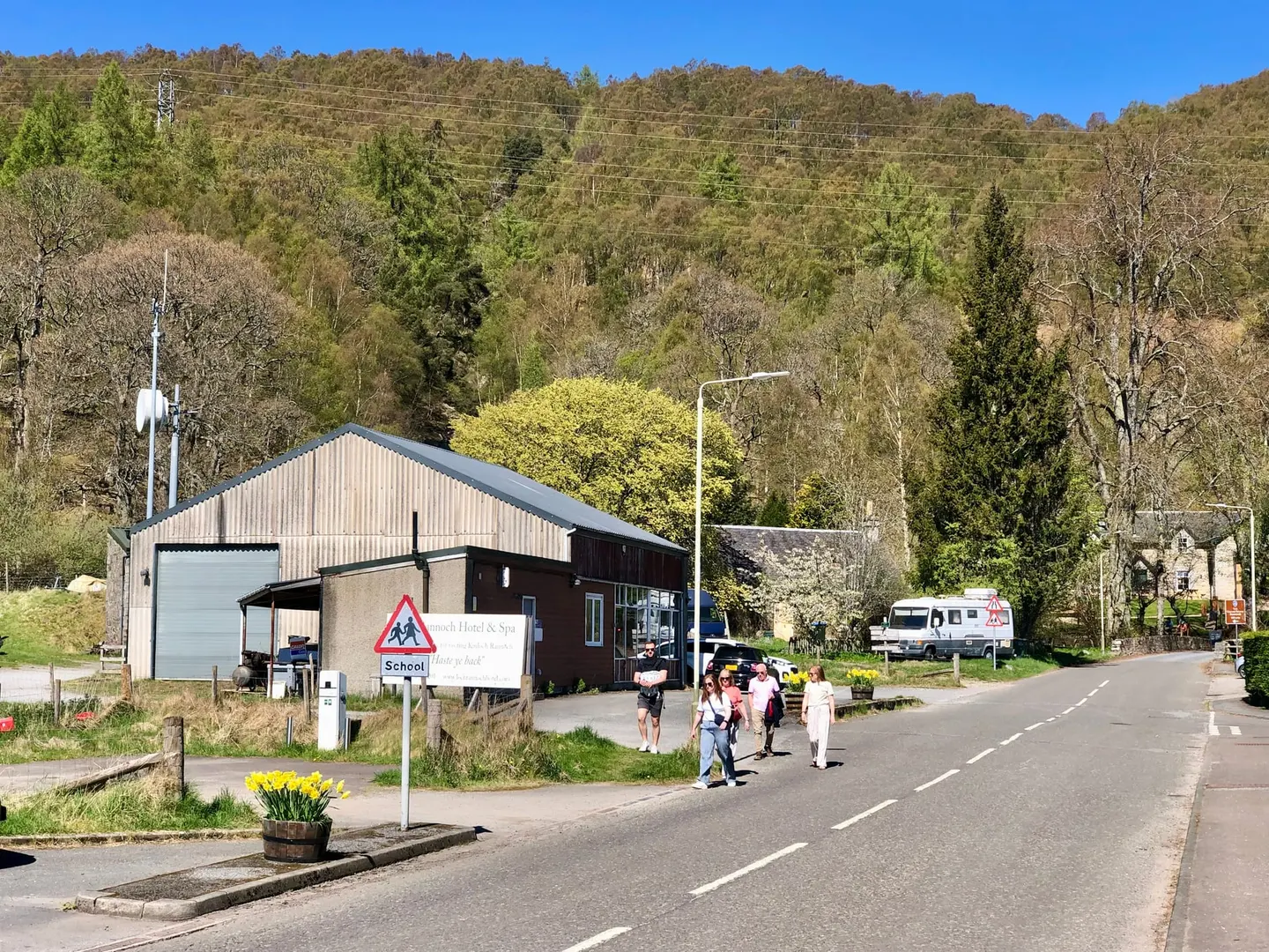 Photo of Kinloch Rannoch, a village in Loch Rannoch and Glen Lyon, Perth and Kinross, central Scotland.