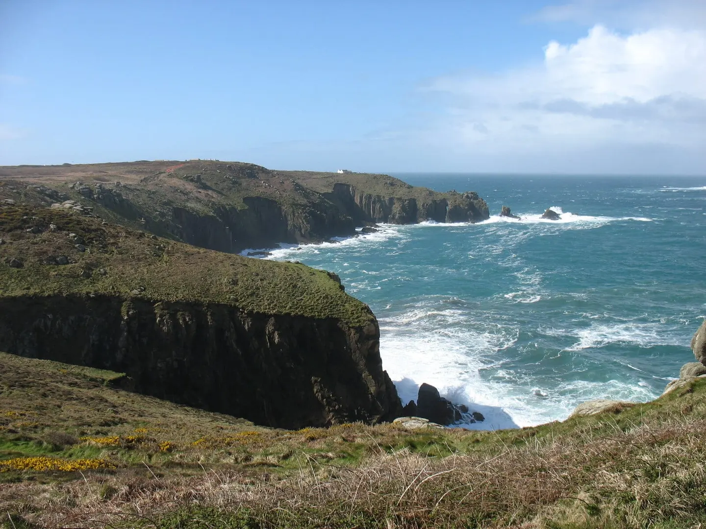 Photo: Land's End, a viewpoint near Sennen Cove, Cornwall, south west England.