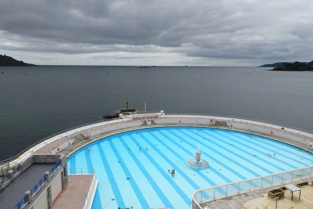 Photo of Tinside Lido, a lido near Plymouth, Devon, south west England.
