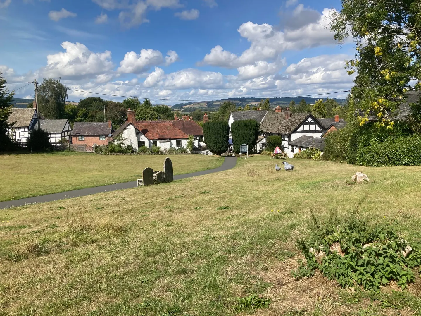 Photo of Pembridge, a village in Herefordshire, central England.
