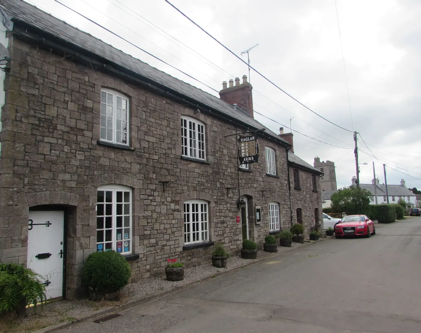 Photo of The Raglan Arms, a pub near Llandenny, Monmouthshire, south east Wales.