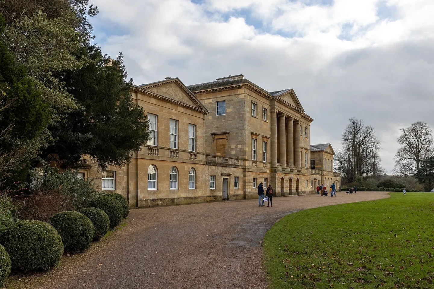 Photo of Basildon Park, a Grade II registered house & garden near Goring-on-Thames in the North Wessex Downs, Berkshire, south east England.