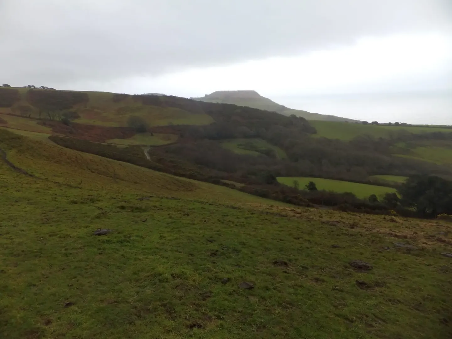 Photo of the coast at Golden Cap, Dorset, south west England.
