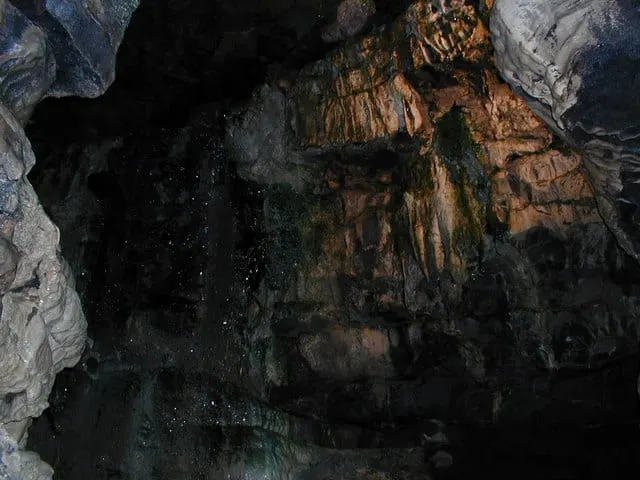 Photo of White Scar Cave, a cave near Ingleton in the Yorkshire Dales, North Yorkshire, northern England.
