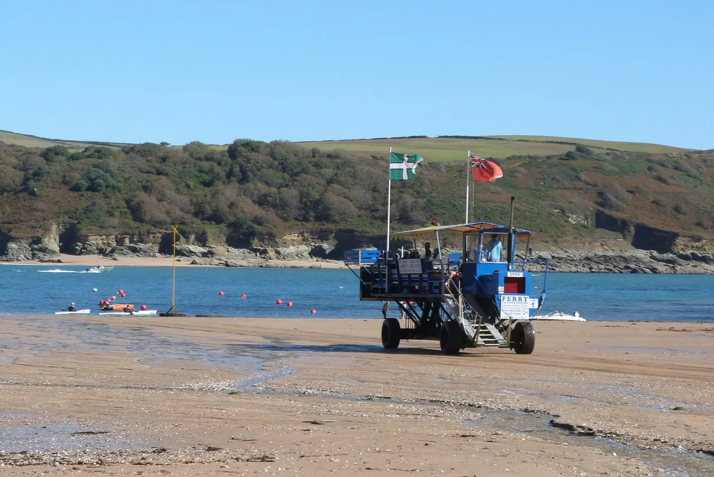 Photo of Salcombe South Sands, a swimming spot in Devon, south west England.