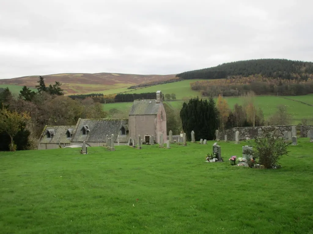 Photo of Stobo Kirk, a church in Upper Tweeddale, the Scottish Borders, southern Scotland.