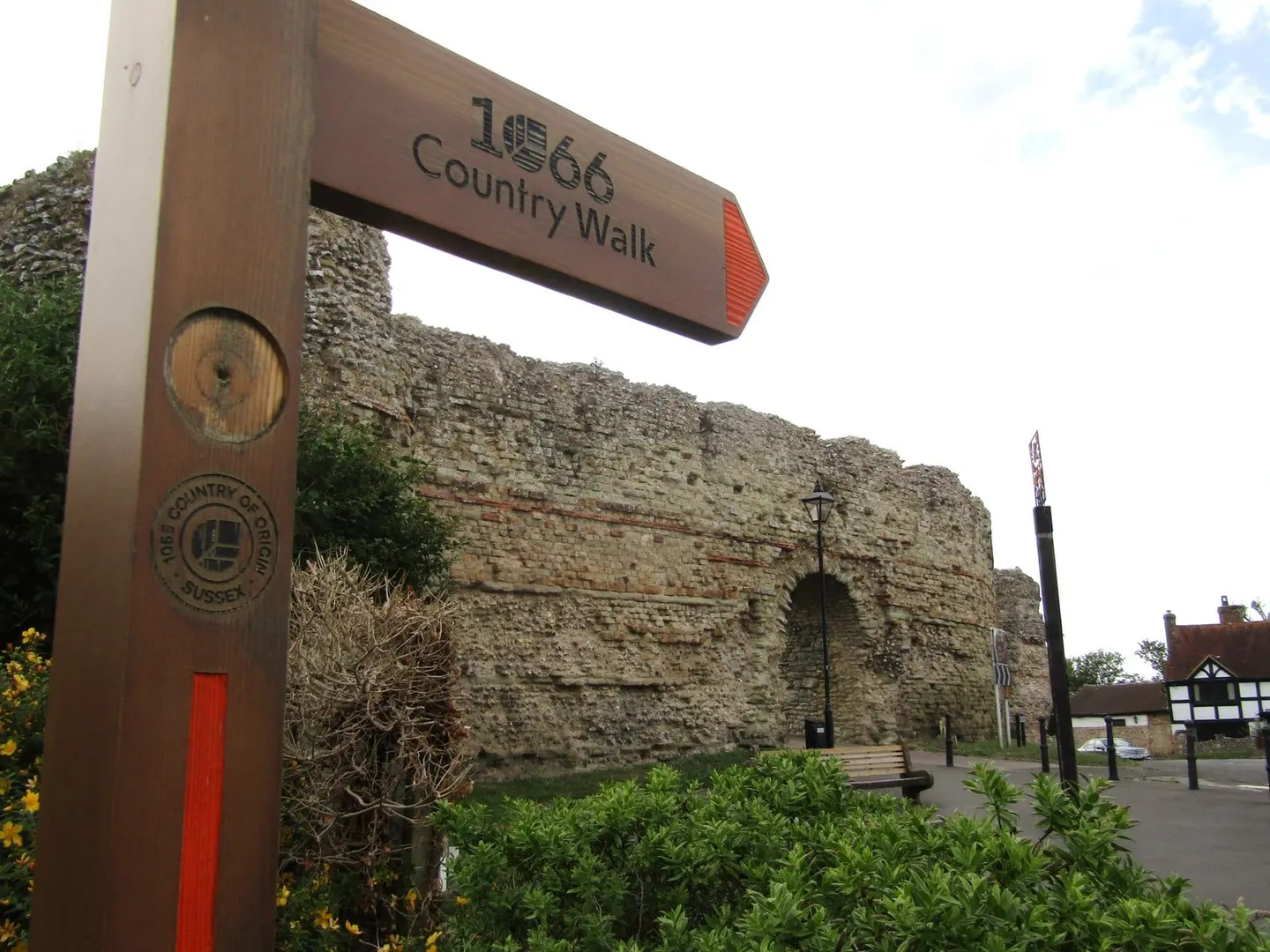 Photo along the 1066 Country Walk, a 31-mile long-distance path running from Pevensey to Rye, south east England.