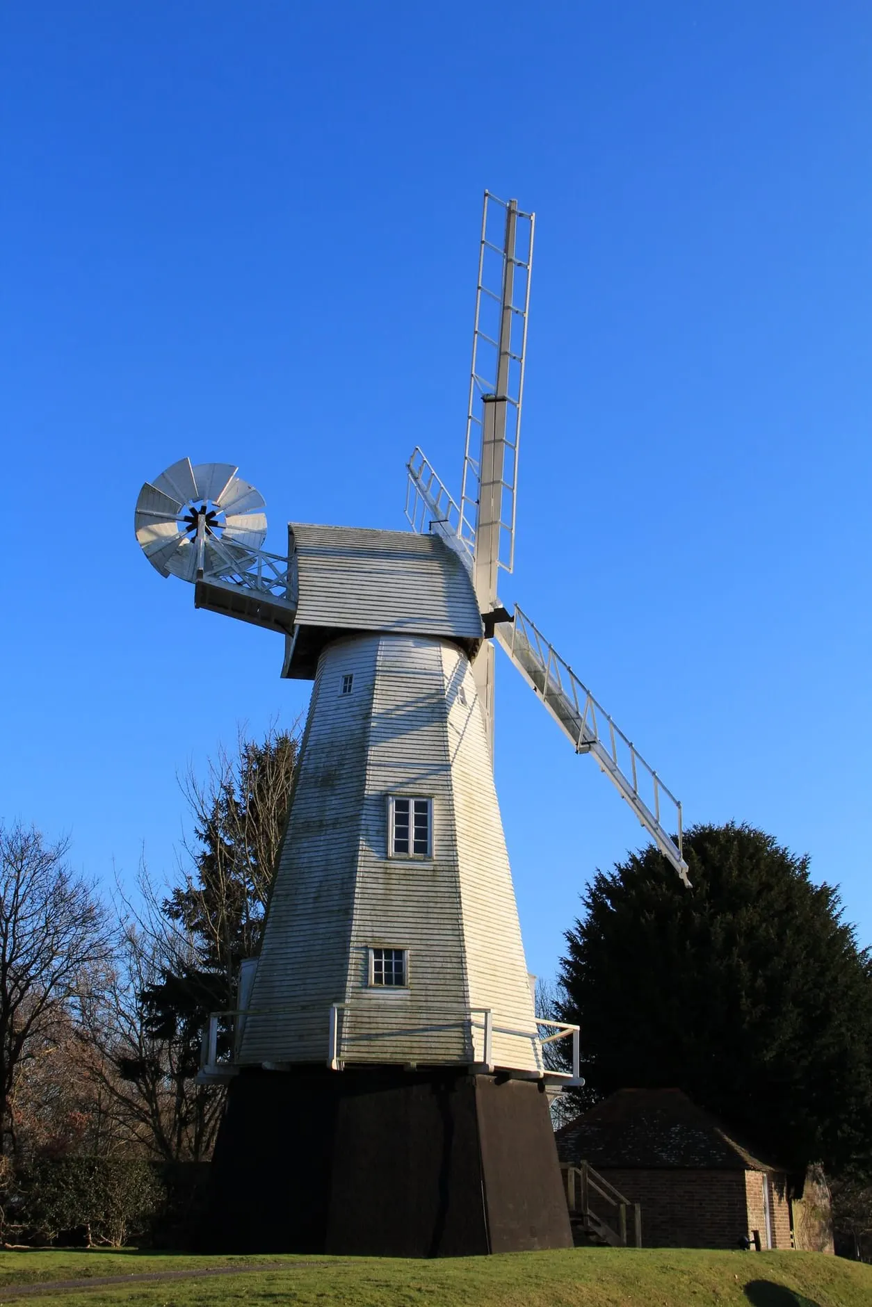 Photo of Chailey Heritage Windmill, a windmill near North Chailey, East Sussex, south east England.
