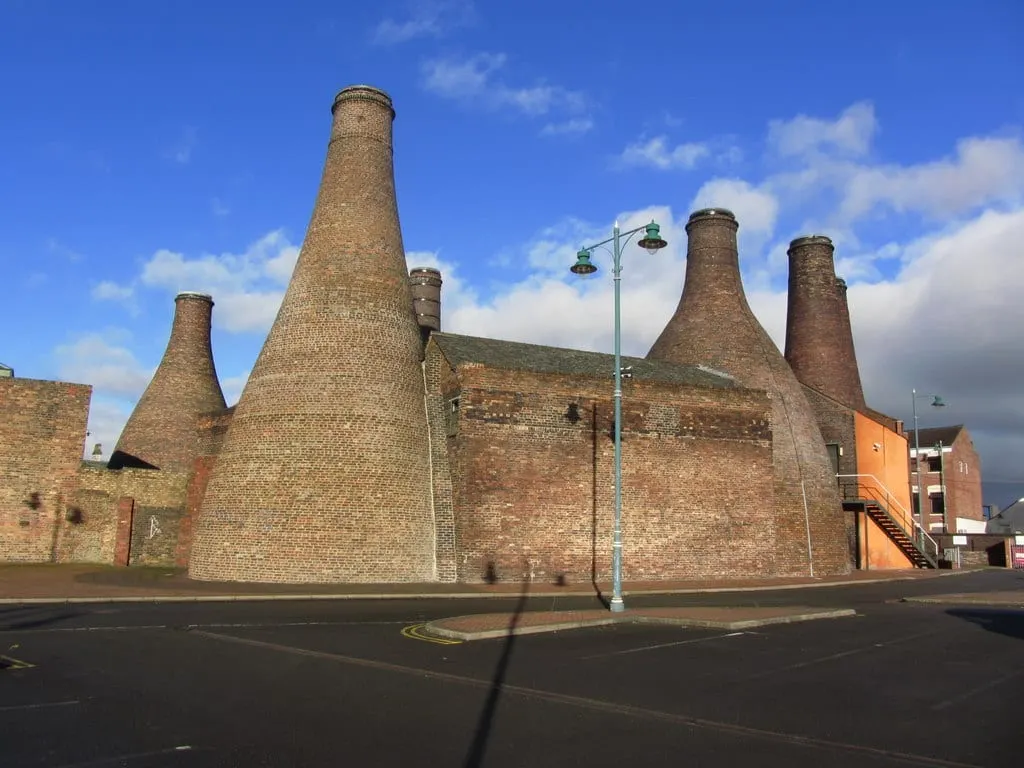 Photo of Gladstone Pottery Museum, a visitor attraction near Stoke-on-Trent, Staffordshire, central England.
