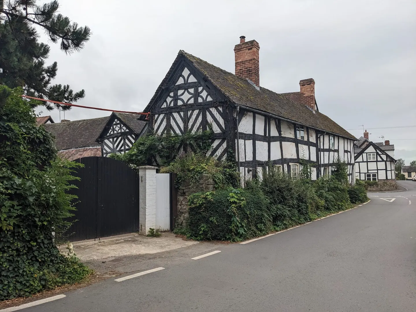 Photo of Weobley, a village in Herefordshire, central England.
