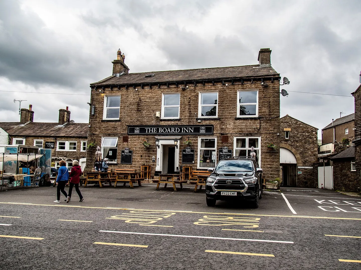 Photo of The Board Inn, a pub near Hawes in the Yorkshire Dales, North Yorkshire, northern England.