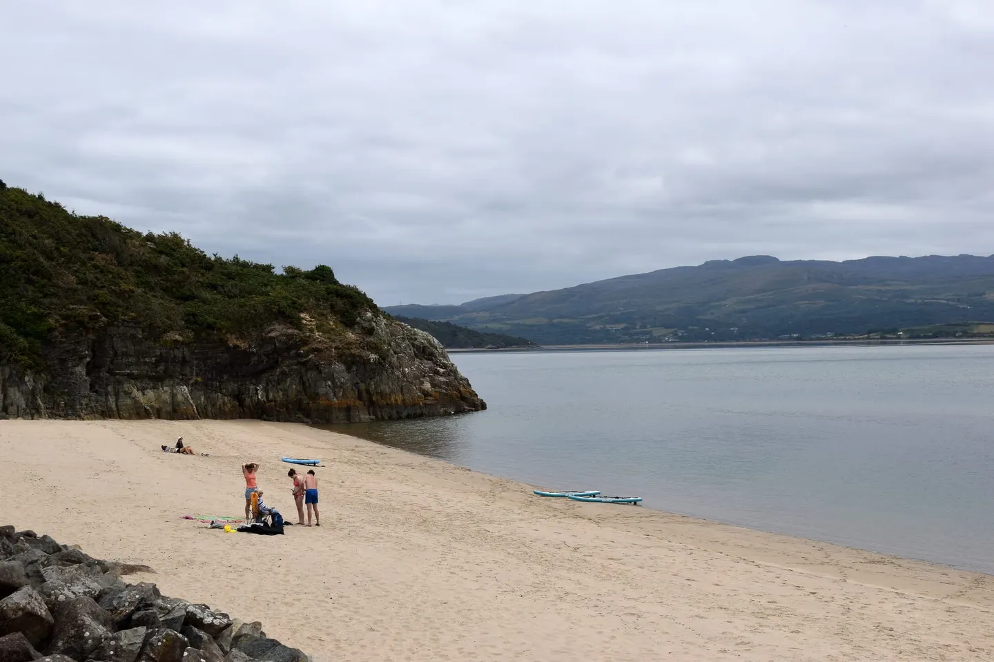Photo of the coast at Morfa Bychan, Gwynedd, north Wales.