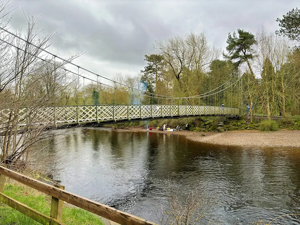 Photo of Wharfe at Cromwheel, Ilkley, a swimming spot in West Yorkshire, northern England.