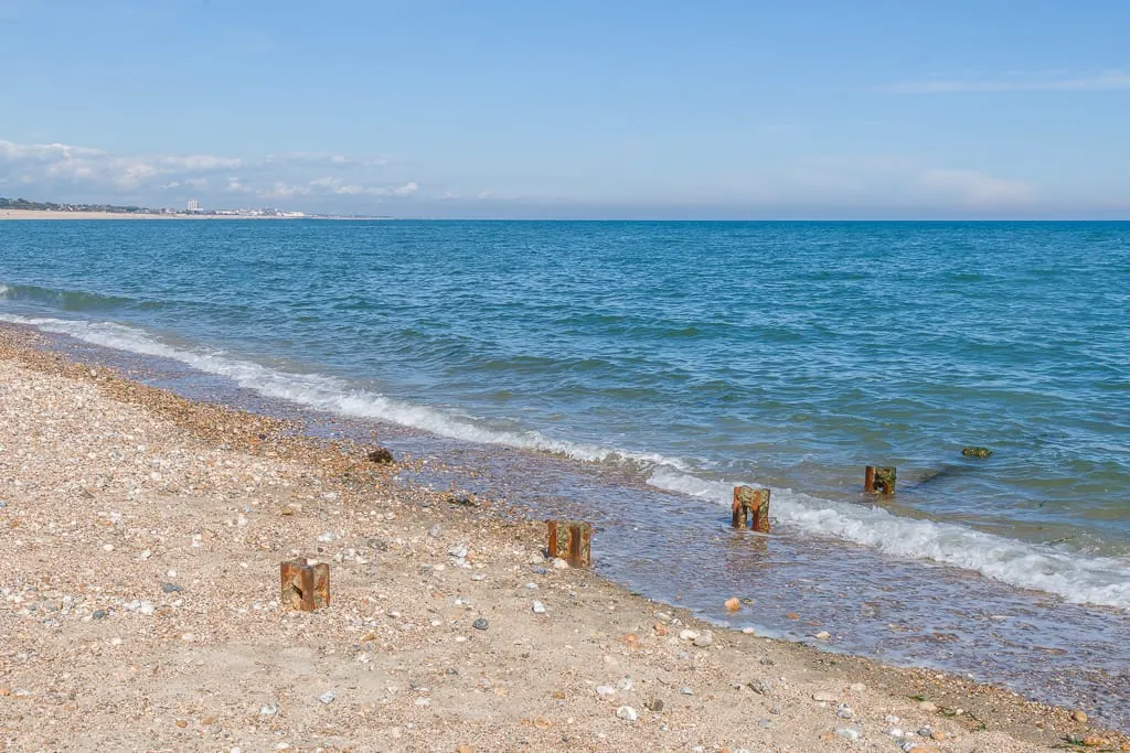 Photo of Pagham, a swimming spot near Sidlesham, West Sussex, south east England.